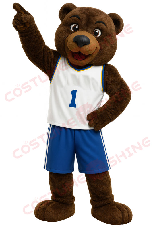 Brown Bear Mascot Costume for Adults – Custom School or Sports Team Plush Bear Suit