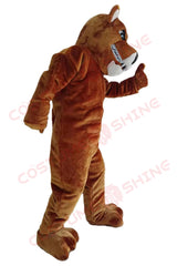 Brown Panther Mascot Costume for Adults – Fierce Plush Big Cat Suit for School, Sports, and Promotional Events