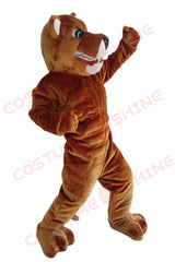 Brown Panther Mascot Costume for Adults – Fierce Plush Big Cat Suit for School, Sports, and Promotional Events