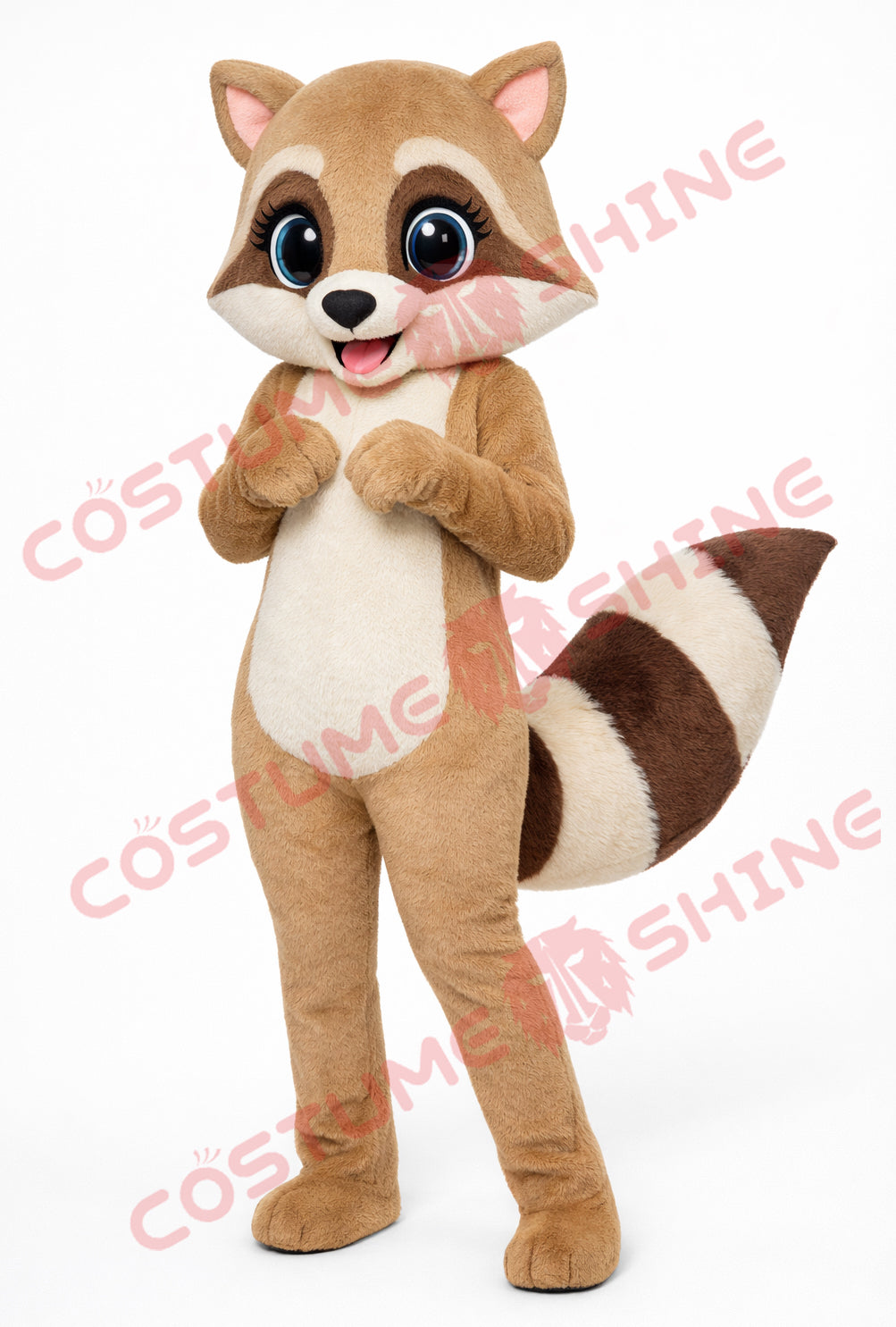 Brown Raccoon Mascot Costume for Adults – Cute Custom Event Suit