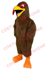 Disfraz de mascota de pavo marrón de tamaño adulto para hombres y mujeres con ventilador incorporado en el interior de la cabeza