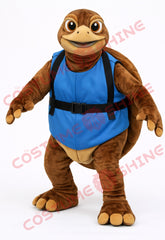 Disfraz de mascota de halcón azul con camisa blanca, tamaño adulto, para hombre y mujer, con ventilador incorporado en la cabeza 