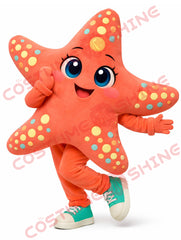 Coral Starfish Mascot Costume for Adults – Full Body Plush Cute Outfit