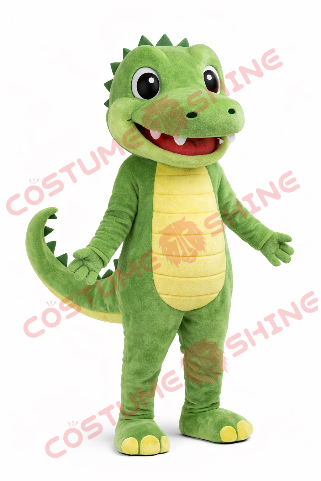 Adult Green Crocodile Mascot Costume Plush Full Body