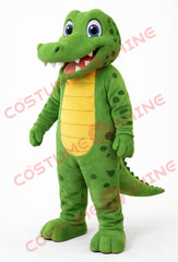 Adult Green Spotted Crocodile Mascot Costume Plush Full Body