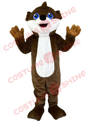 Cute Otter Mascot Costume | Brown and White Animal Suit for Events