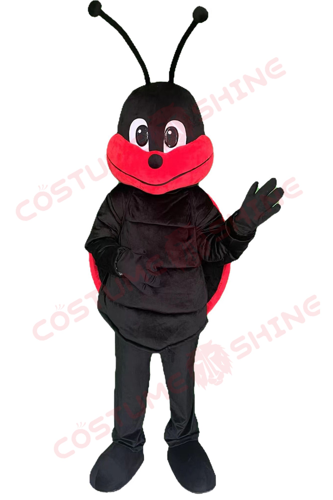 Ladybug Masct Cute Ladybug Mascot Costume – Red Black Bug Character Suit for Events ...