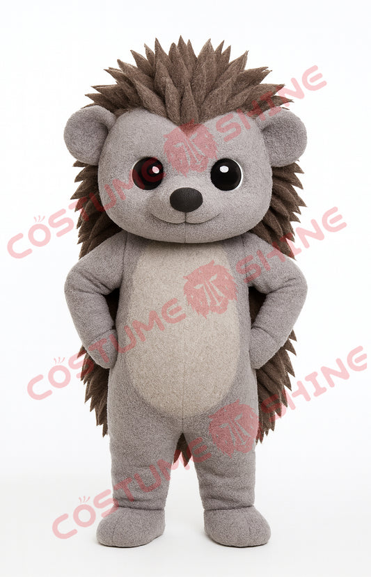 Gray Hedgehog Mascot Costume for Adults – Plush Full-Body Character Suit