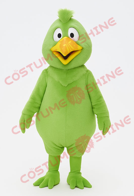 Green Chicken Mascot Costume | Funny Animal Suit for School and Event Shows