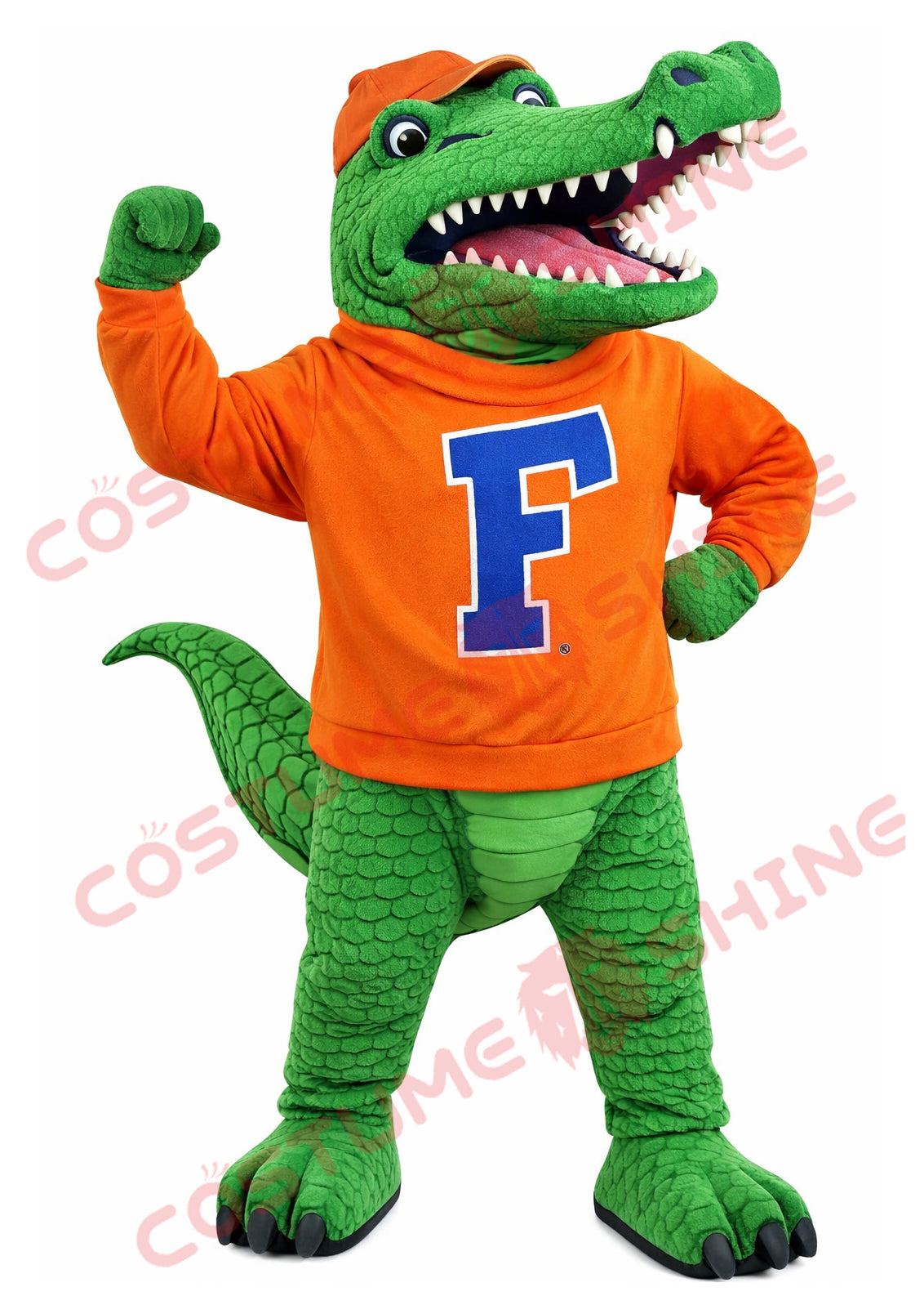 Crocodile Mascot Costume Adult Sports Hoodie Style