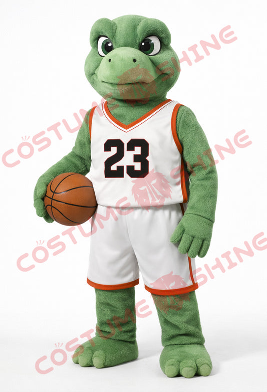 Turtle Mascot Costume Basketball Jersey 23 for Sports Events