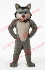 Blue Hawk Falcon i hvid skjorte maskot kostume voksen størrelse til mænd og kvinder med indbygget blæser inde i hovedet 