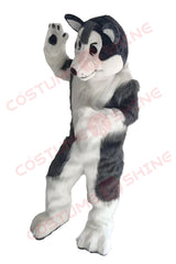 Disfraz de mascota de halcón azul con camisa blanca, tamaño adulto, para hombre y mujer, con ventilador incorporado en la cabeza 
