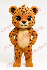 Brown Jaguar Mascot Costume – Cute Standing Plush Animal Suit for Events