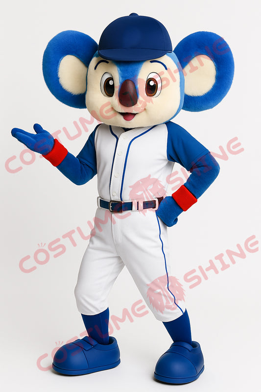 Disfraz de mascota de halcón azul con camisa blanca, tamaño adulto, para hombre y mujer, con ventilador incorporado en la cabeza 