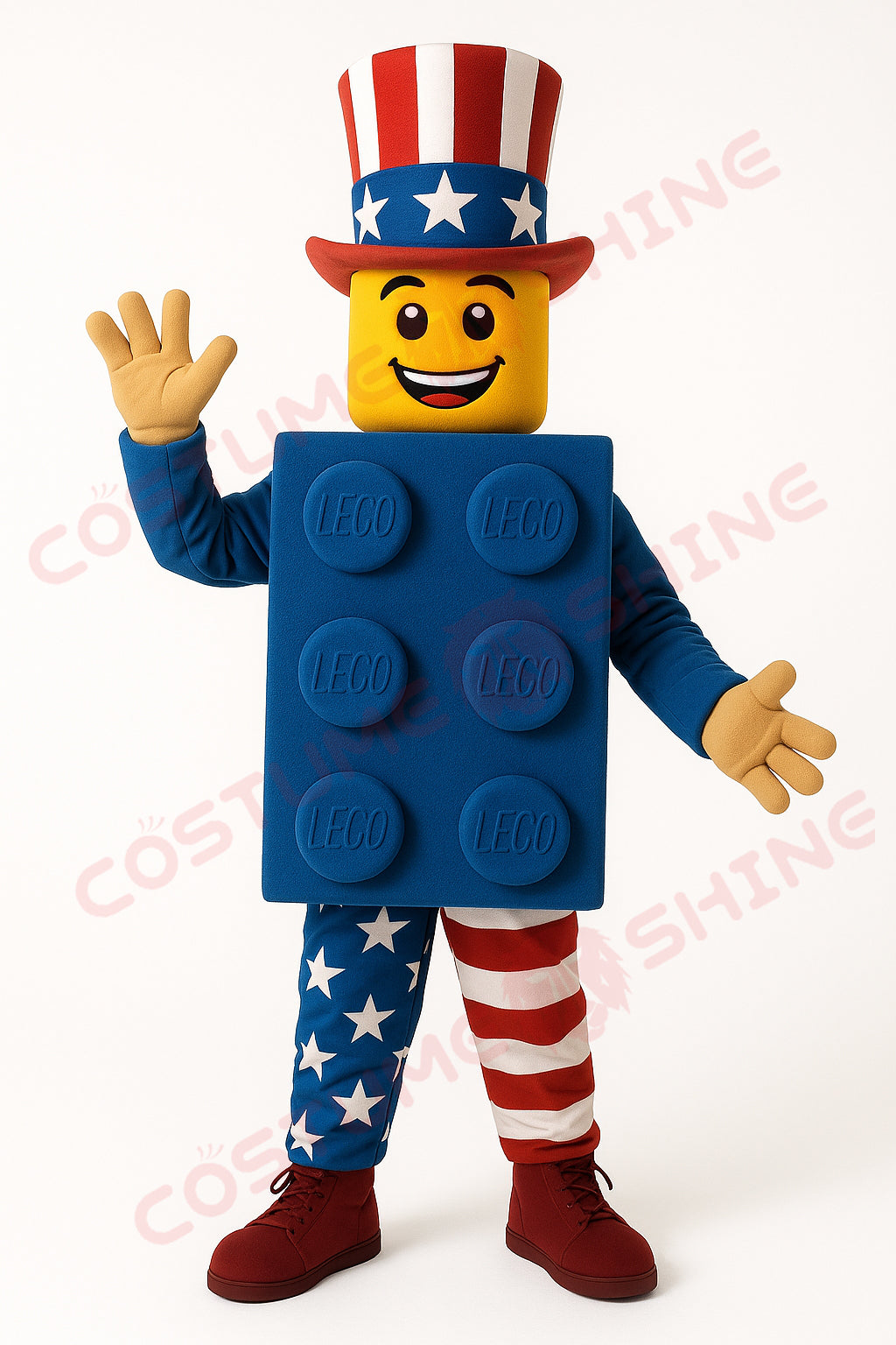 Blue Hawk Falcon i hvid skjorte maskot kostume voksen størrelse til mænd og kvinder med indbygget blæser inde i hovedet 