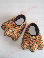 Leopard Mascot Costume for Adults – Spotted Cheetah Cat Plush Suit with Head & Feet