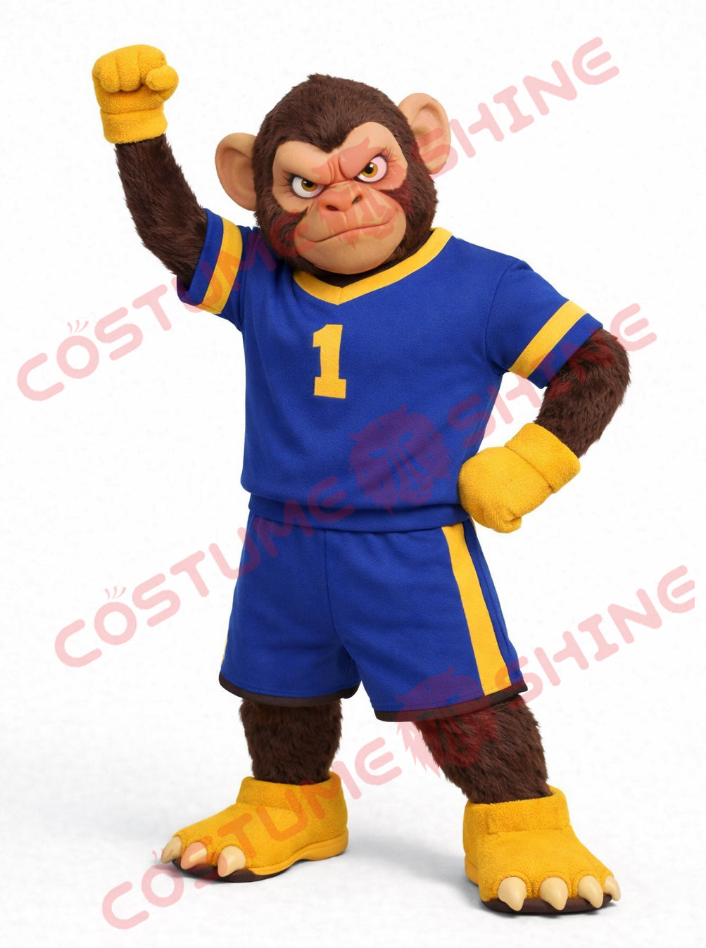 Disfraz de mascota de halcón azul con camisa blanca, tamaño adulto, para hombre y mujer, con ventilador incorporado en la cabeza 