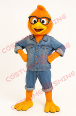 Disfraz de mascota de halcón azul con camisa blanca, tamaño adulto, para hombre y mujer, con ventilador incorporado en la cabeza 