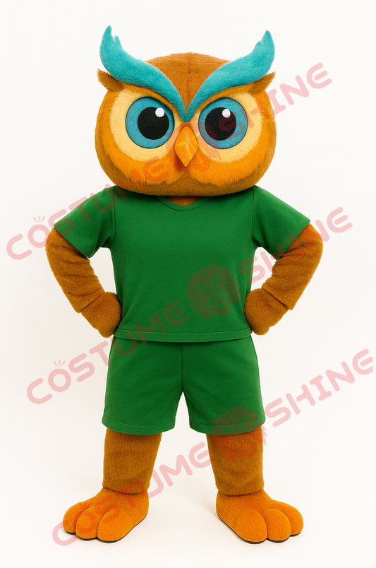 Disfraz de mascota de halcón azul con camisa blanca, tamaño adulto, para hombre y mujer, con ventilador incorporado en la cabeza 