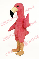 Pink Flamingo Mascot Costume – Plush Bird Suit for Parade and Tropical Events