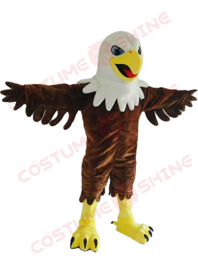 Power fierce Eagle Mascot Costume for Adults – Fierce Bird Plush Suit with Head & Claws