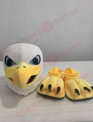 Power fierce Eagle Mascot Costume for Adults – Fierce Bird Plush Suit with Head & Claws