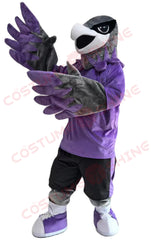 Purple Eagle Mascot Costume for Adults – School Spirit & Sports Event Outfit