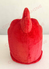 Red Cardinal Bird Mascot Costume with White Jersey and Sneakers