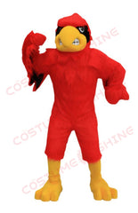Red Hawk Mascot Costume for Adults – Fierce Eagle Bird Plush Suit for Sports & Events
