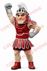 Adult Spartan Warrior Mascot Costume Plush Roman Character