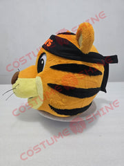 Tiger Mascot Costume with Black Outfit for School Sports & Events