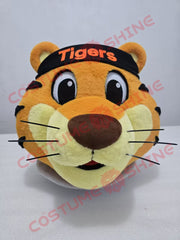 Tiger Mascot Costume with Black Outfit for School Sports & Events