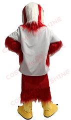White & Red Eagle Mascot Costume for Adults – School Spirit & Sports Team Outfit