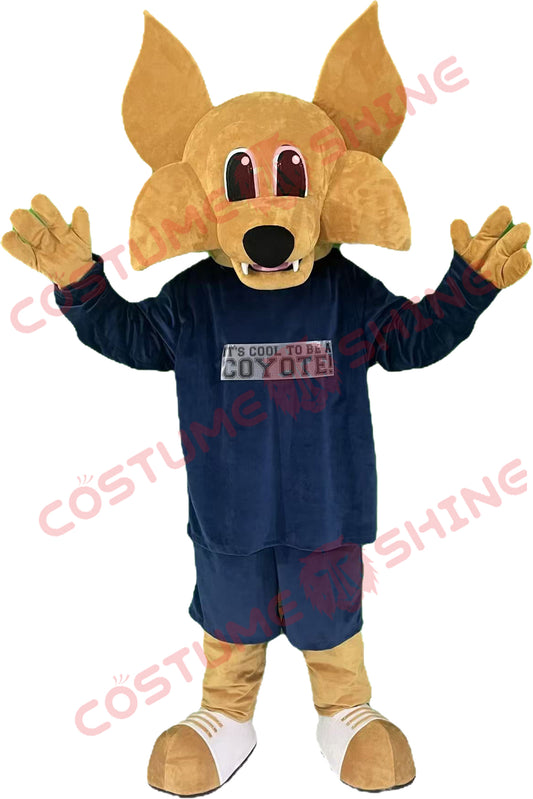 Blue Hawk Falcon i hvid skjorte maskot kostume voksen størrelse til mænd og kvinder med indbygget blæser inde i hovedet 