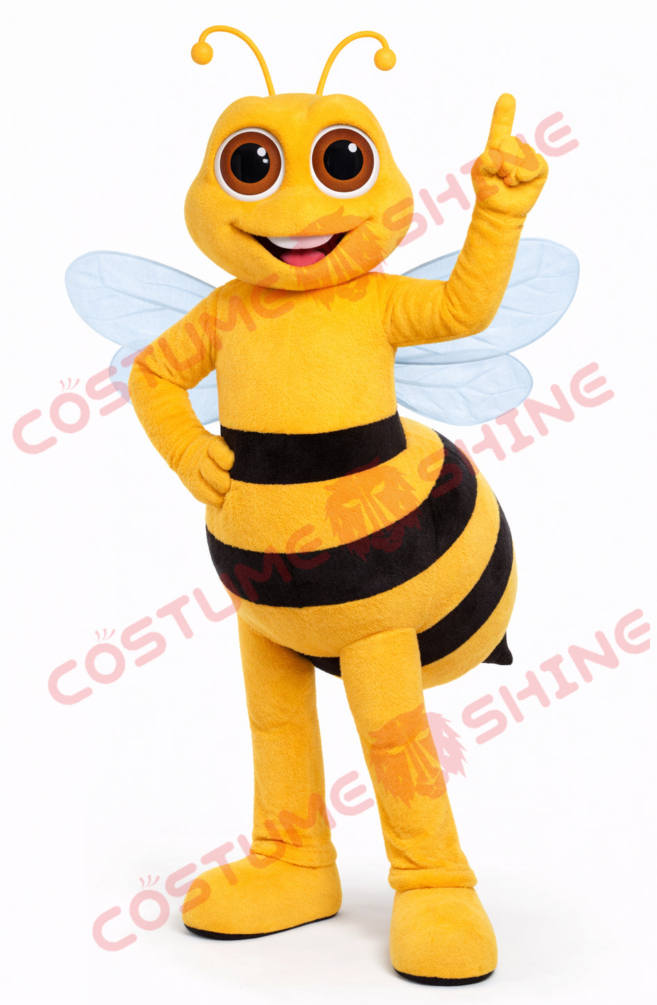 Yellow Bee Mascot Costume for Adults – Plush Bee Mascot Suit