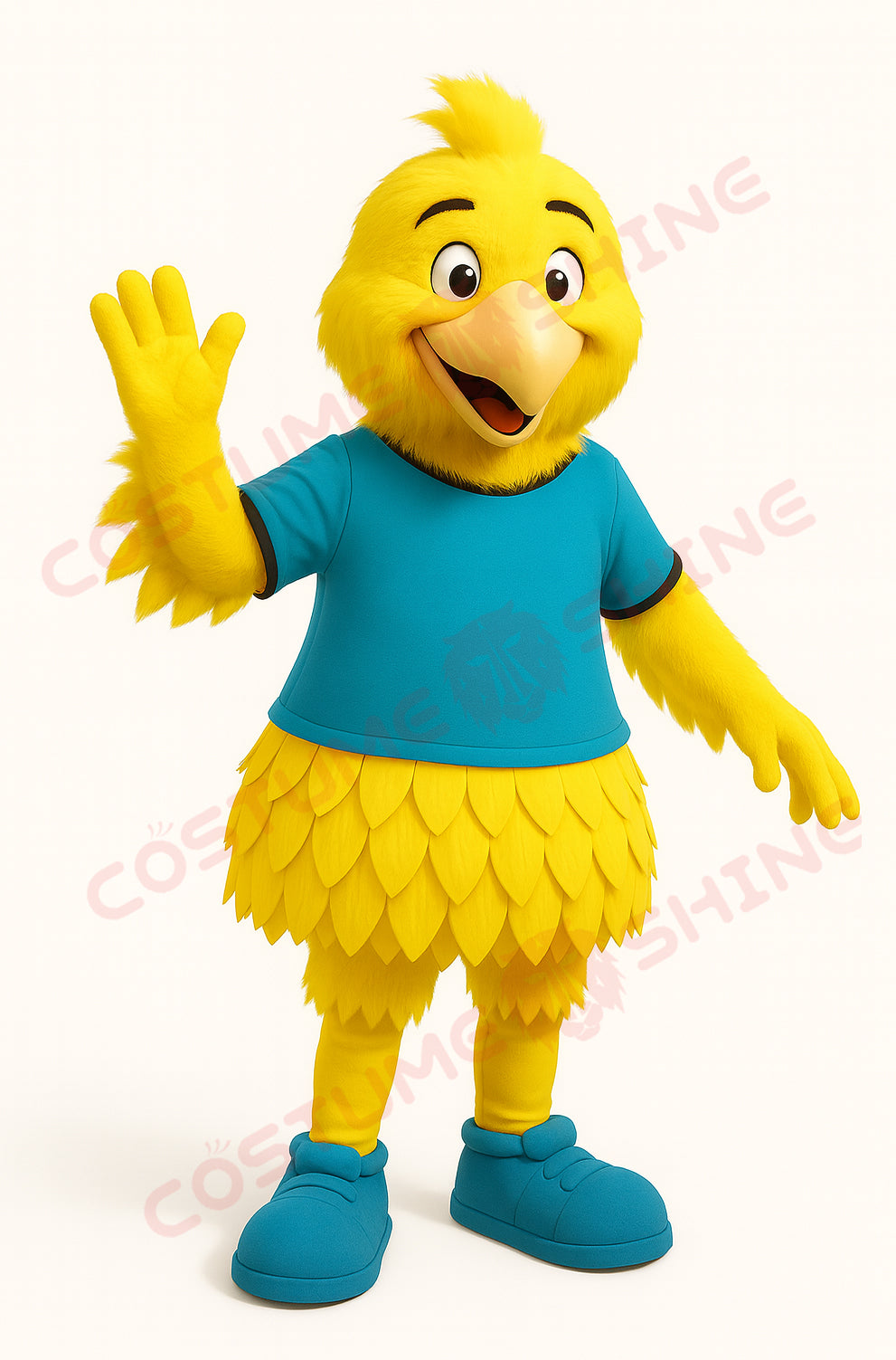 Disfraz de mascota de halcón azul con camisa blanca, tamaño adulto, para hombre y mujer, con ventilador incorporado en la cabeza 