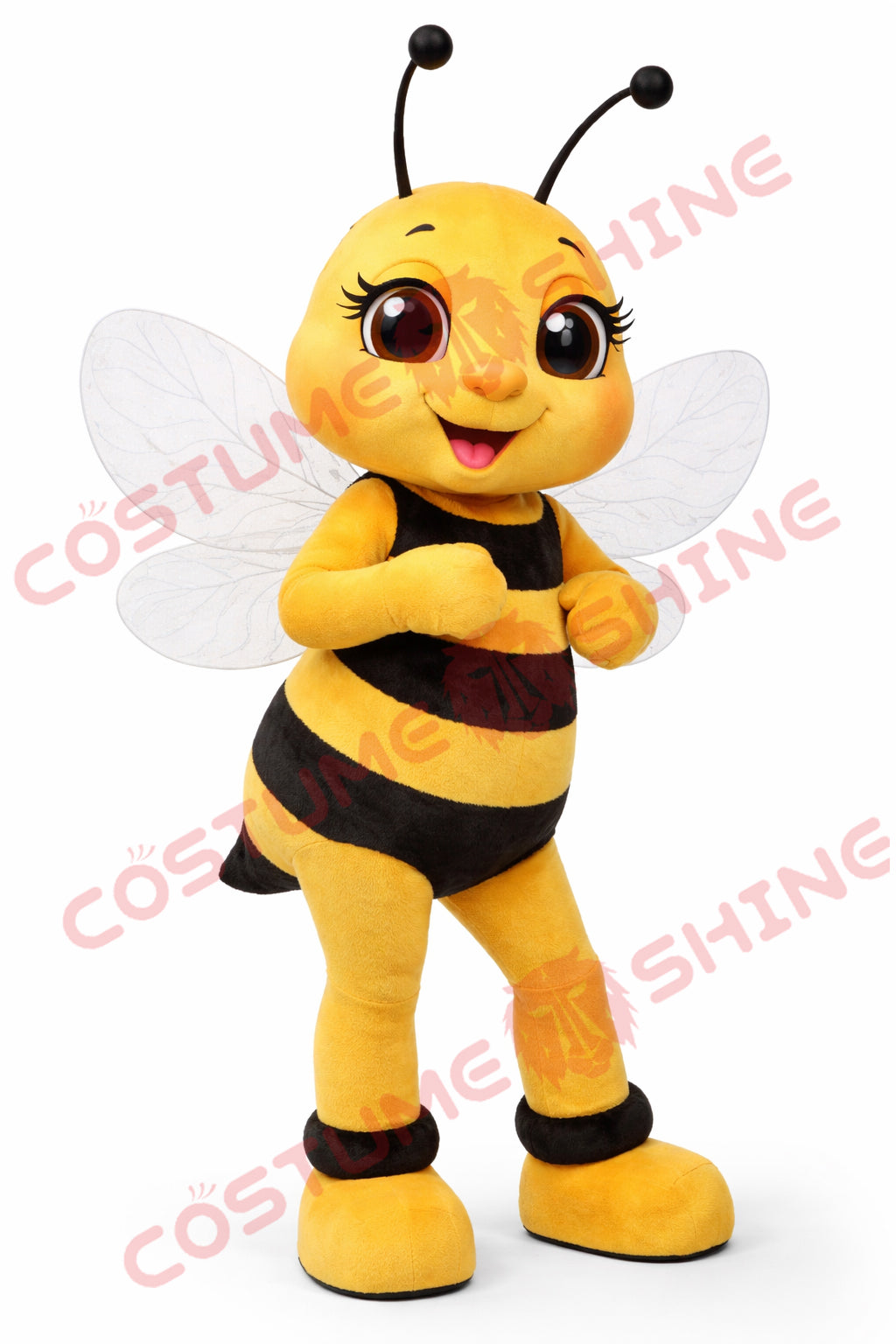 Cute Yellow Bee Mascot Costume for Adults – Plush Event Suit