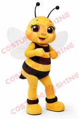 Cute Yellow Bee Mascot Costume for Adults – Plush Event Suit