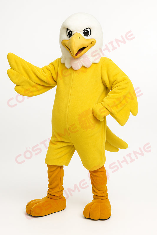 Disfraz de mascota de halcón azul con camisa blanca, tamaño adulto, para hombre y mujer, con ventilador incorporado en la cabeza 