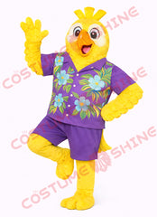 Blue Hawk Falcon i hvid skjorte maskot kostume voksen størrelse til mænd og kvinder med indbygget blæser inde i hovedet 